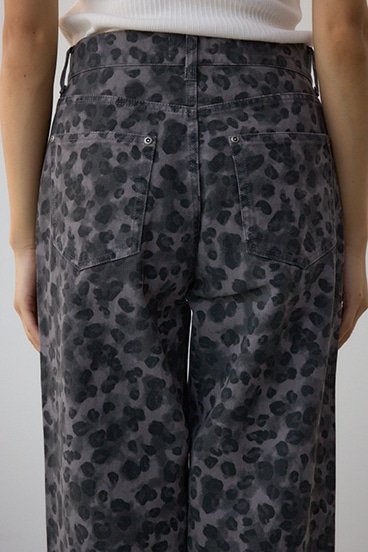 AZUL DENIM 起毛ツイルレオパードデニム 詳細画像