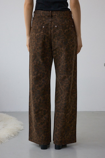 AZUL DENIM 起毛ツイルレオパードデニム 詳細画像