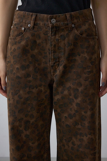 AZUL DENIM 起毛ツイルレオパードデニム 詳細画像