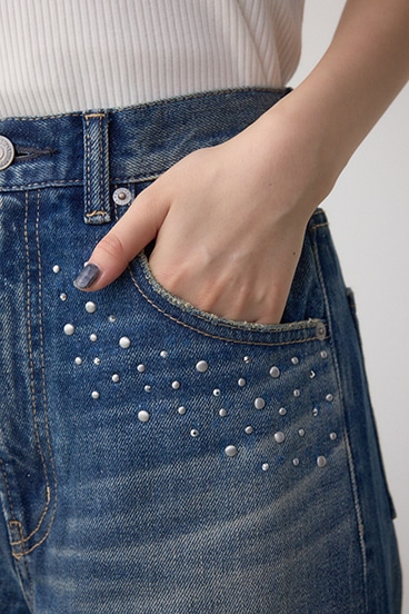 AZUL DENIM スタッズワイドデニム 詳細画像