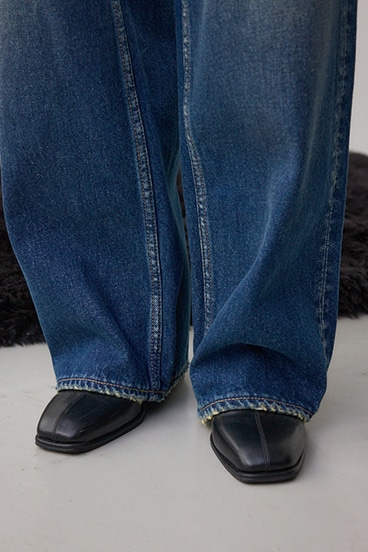AZUL DENIM スタッズワイドデニム 詳細画像