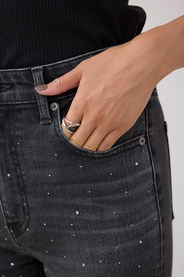 AZUL DENIM ラインストーンフレアデニム 詳細画像