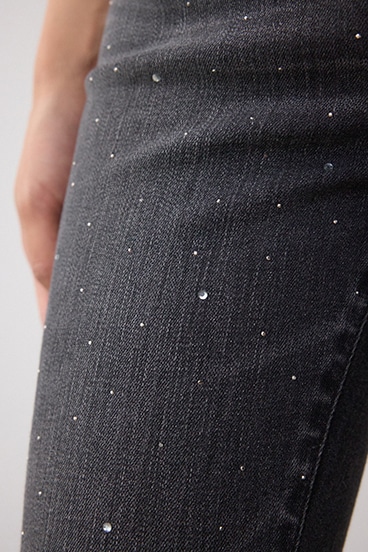 AZUL DENIM ラインストーンフレアデニム 詳細画像