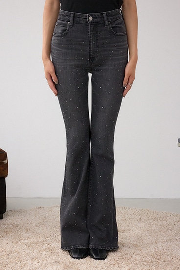 AZUL DENIM ラインストーンフレアデニム 詳細画像