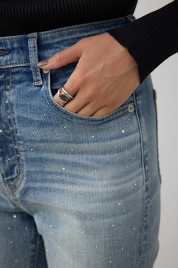 AZUL DENIM ラインストーンフレアデニム 詳細画像