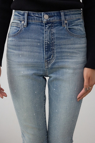 AZUL DENIM ラインストーンフレアデニム 詳細画像