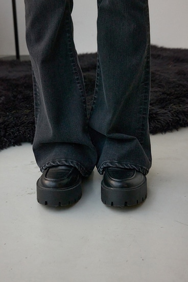 AZUL DENIM H/Wバックリボンフレアデニム 詳細画像