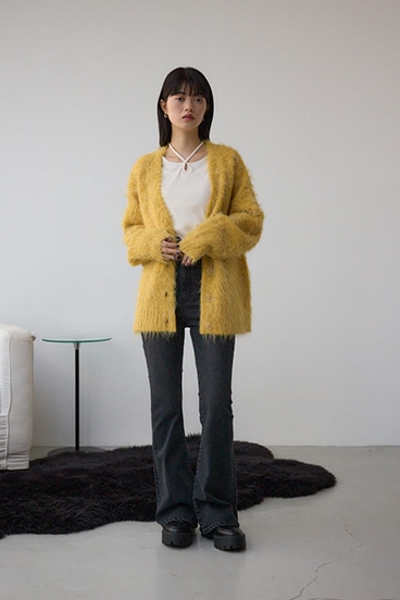 AZUL DENIM H/Wバックリボンフレアデニム 詳細画像