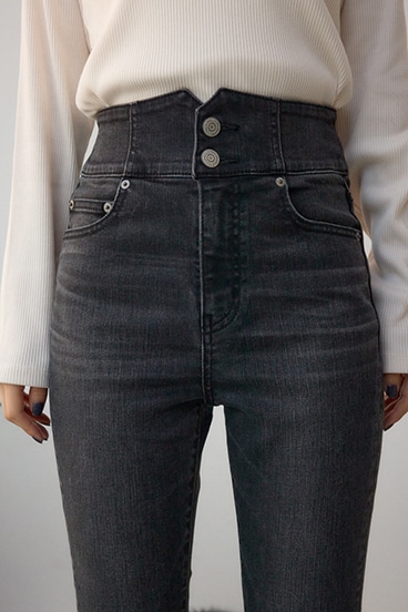 AZUL DENIM H/Wバックリボンフレアデニム 詳細画像