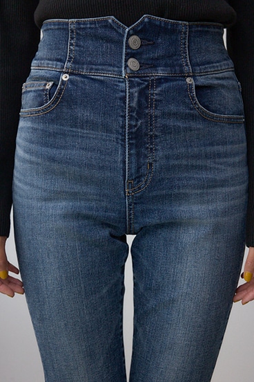 AZUL DENIM H/Wバックリボンフレアデニム 詳細画像