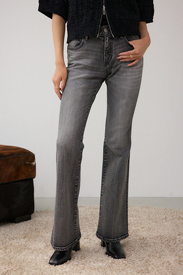 AZUL DENIM センタープレスセミフレアデニム 詳細画像