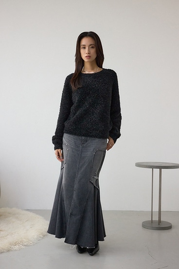 AZUL DENIM ダメージマーメイドスカート 詳細画像