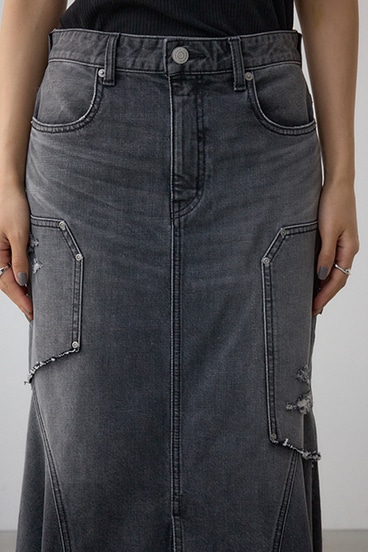 AZUL DENIM ダメージマーメイドスカート 詳細画像