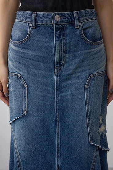 AZUL DENIM ダメージマーメイドスカート 詳細画像