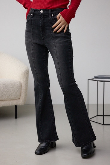 AZUL DENIM オーバーダイ切替フレアデニム 詳細画像