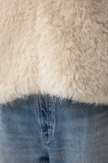 フェイクファーベスト 詳細画像