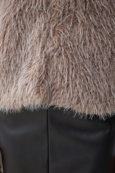 フェイクファーベスト 詳細画像