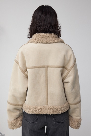 フェイクレザー/スエード フェイクムートンジャケット 詳細画像