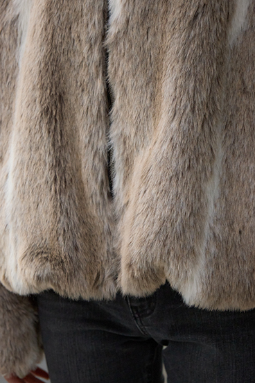 ジップアップファーコート 詳細画像