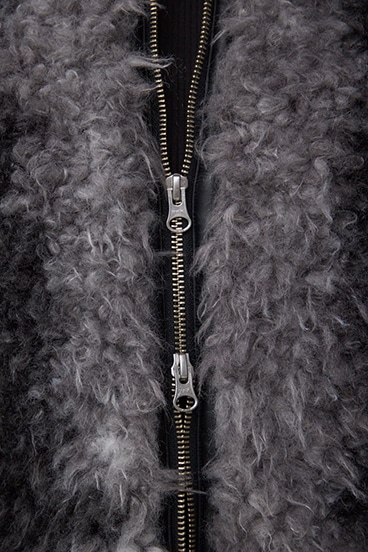 カーリーボアショートブルゾン 詳細画像