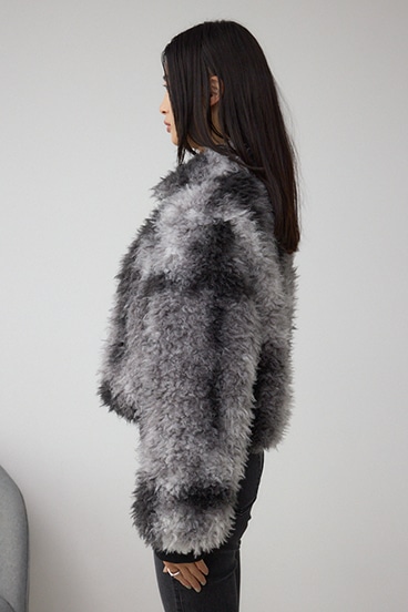 カーリーボアショートブルゾン 詳細画像