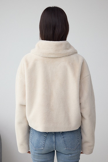 スタンド2WAYファーショートコート 詳細画像