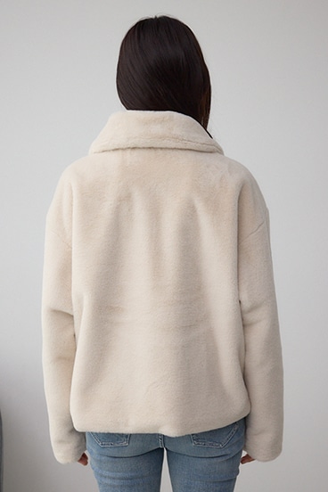 スタンド2WAYファーショートコート 詳細画像