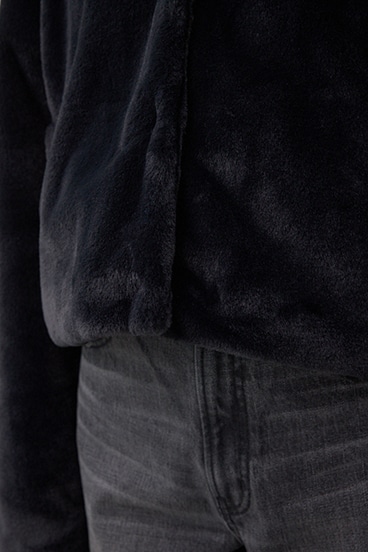 スタンド2WAYファーショートコート 詳細画像