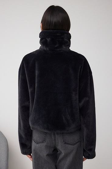 スタンド2WAYファーショートコート 詳細画像