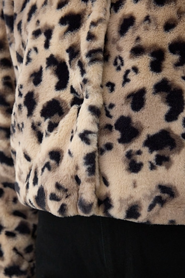 スタンド2WAYファーショートコート 詳細画像