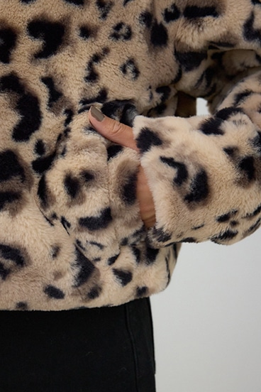 スタンド2WAYファーショートコート 詳細画像