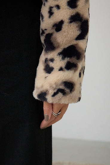 スタンド2WAYファーショートコート 詳細画像