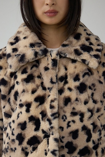 スタンド2WAYファーショートコート 詳細画像