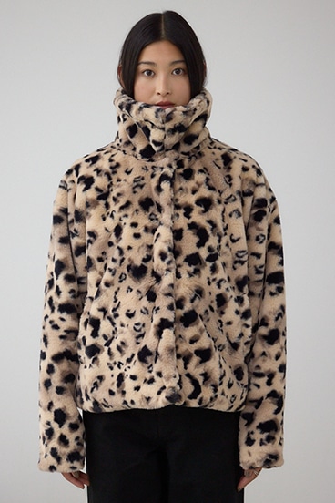 スタンド2WAYファーショートコート 詳細画像