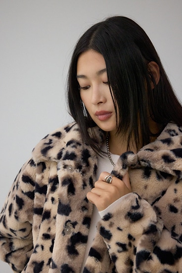 【 ２WAY 】スタンドカラーミックスファーショートコート 2WAY 】スタンドカラーミックスファーショートコート ／ stand