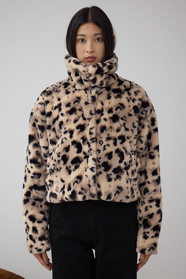 スタンド2WAYファーショートコート 詳細画像