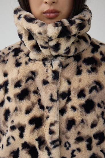 スタンド2WAYファーショートコート 詳細画像