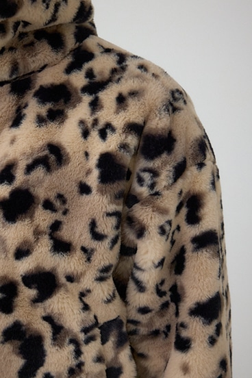 スタンド2WAYファーショートコート 詳細画像