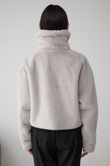 スタンド2WAYファーショートコート 詳細画像