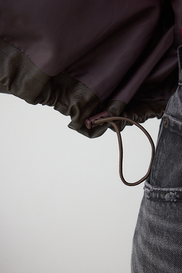 フェイクレザーショートブルゾン 詳細画像