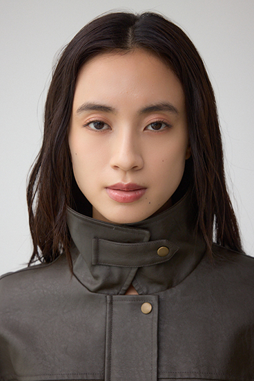 フェイクレザーショートブルゾン 詳細画像