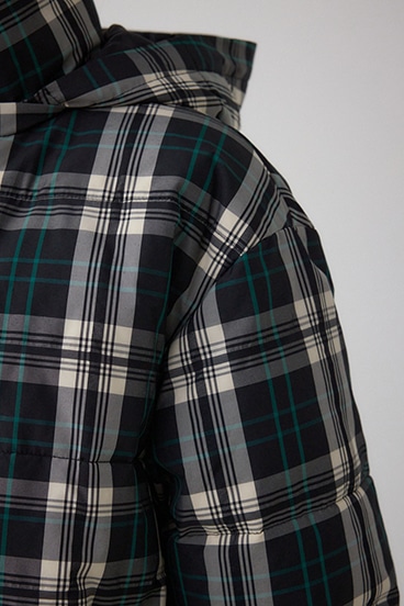 B-HEAT フード付き中綿チェックジャケット 詳細画像