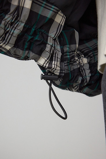 B-HEAT フード付き中綿チェックジャケット 詳細画像