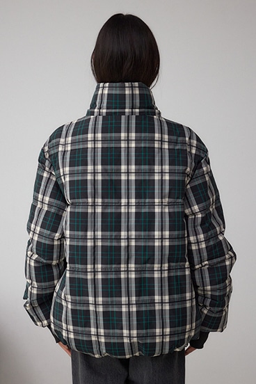 B-HEAT フード付き中綿チェックジャケット 詳細画像