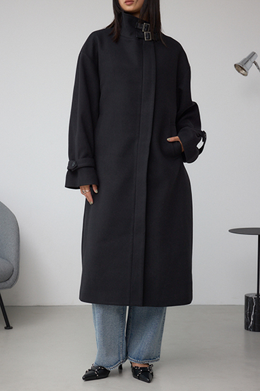 B-HEAT スタンドカラージップロングコート