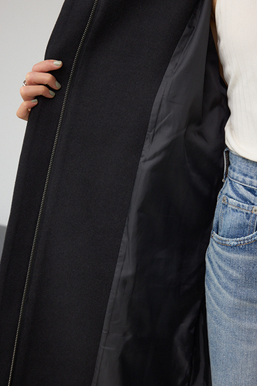 B-HEAT スタンドカラージップロングコート 詳細画像