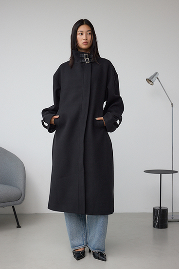 B-HEAT スタンドカラージップロングコート 詳細画像