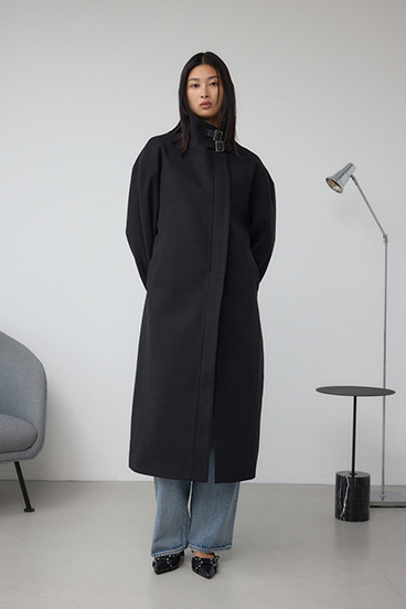 B-HEAT スタンドカラージップロングコート 詳細画像