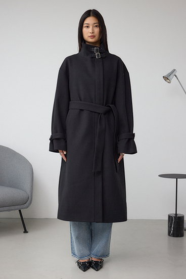 B-HEAT スタンドカラージップロングコート 詳細画像