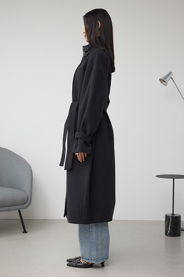 B-HEAT スタンドカラージップロングコート 詳細画像